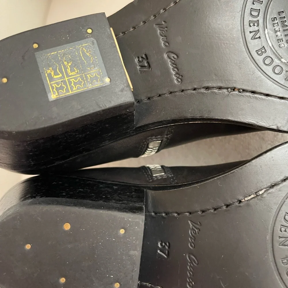 NEW Golden Goose Young Leather Zip Cowboy Ankle Boots - Picture 7 of 14